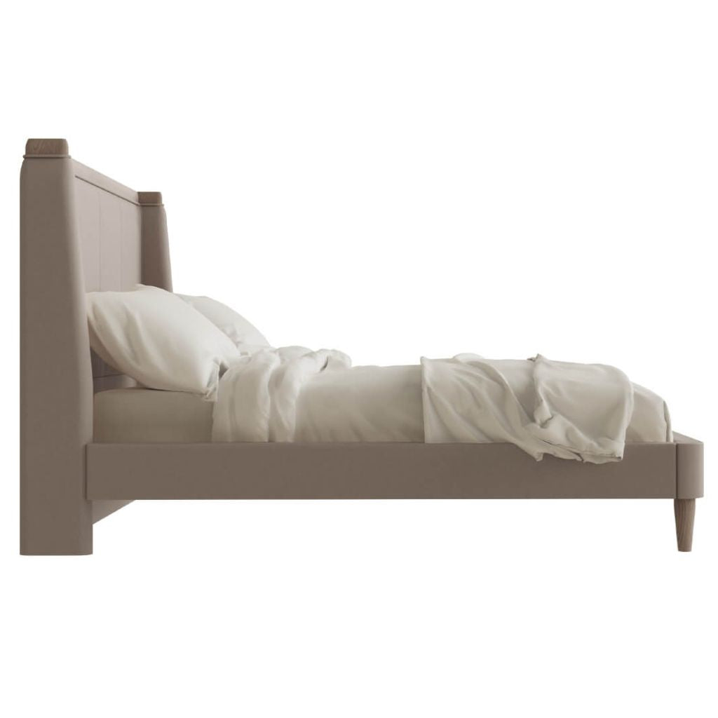 Zahra Cream Bedframe Side