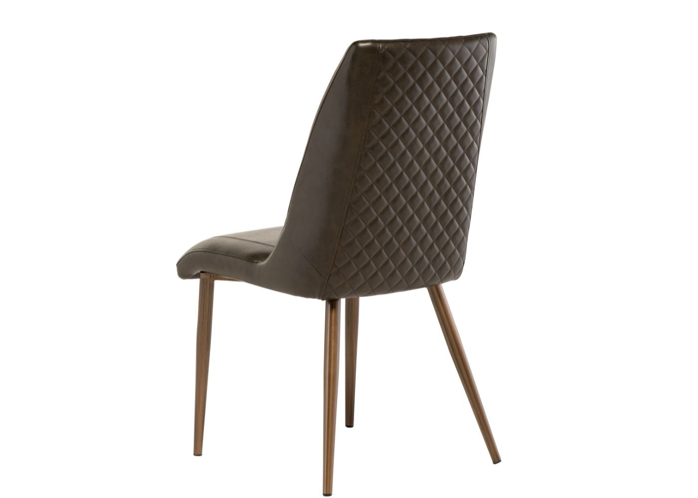 Adrano Dark Brown PU Dining Chair Back