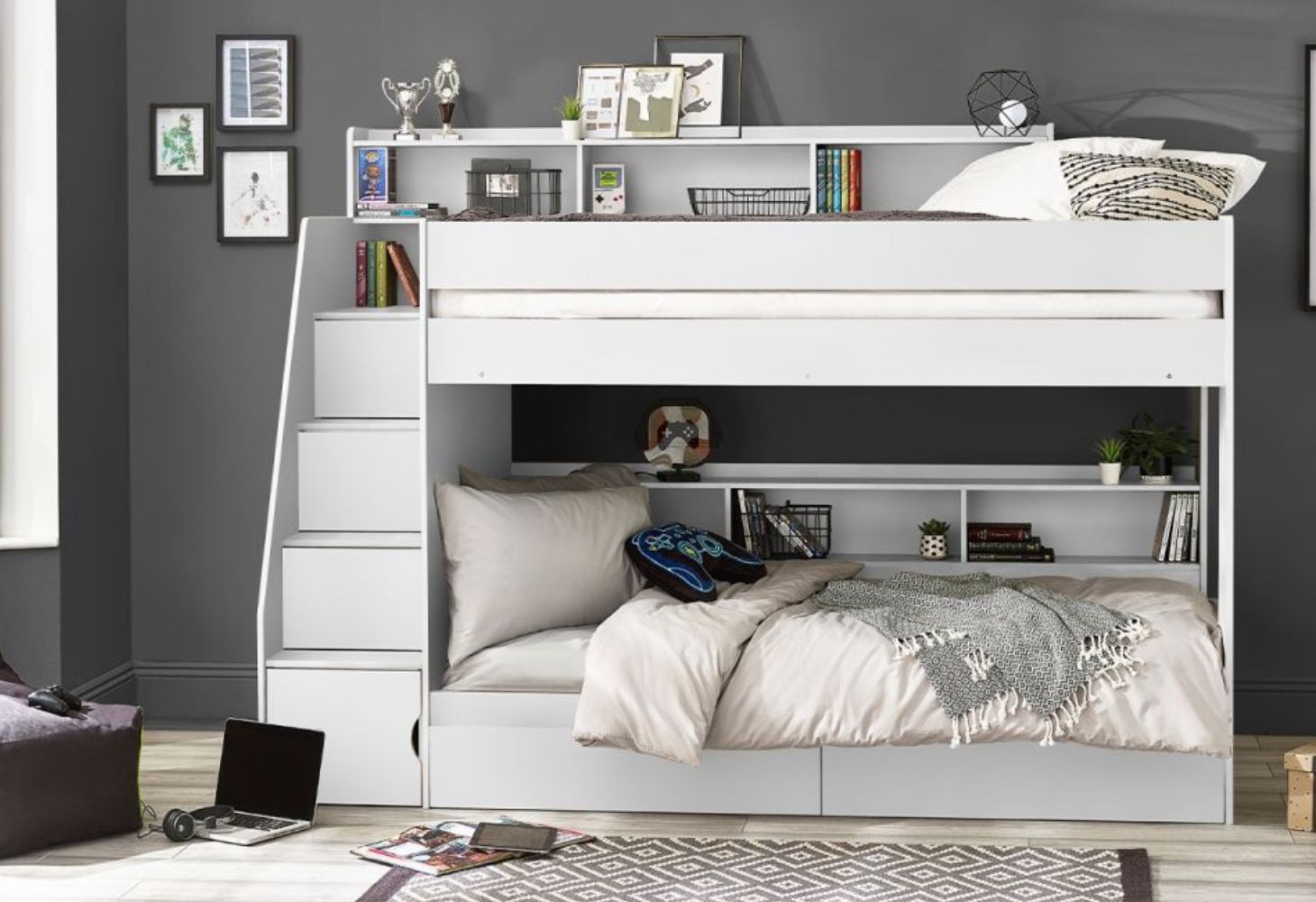 White bunk beds 2025