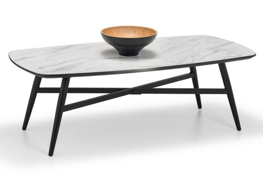 Caruso Marble Effect Coffee Table by Julian Bowen