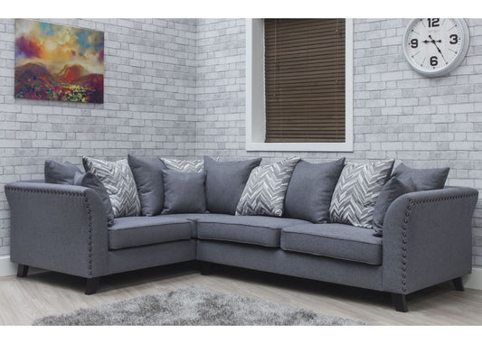 Cassia Steel Sofa Range by SofaHouse Corner Sofa