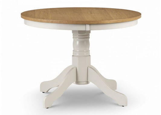 Davenport Ivory Round Pedestal Dining Range by Julian Bowen