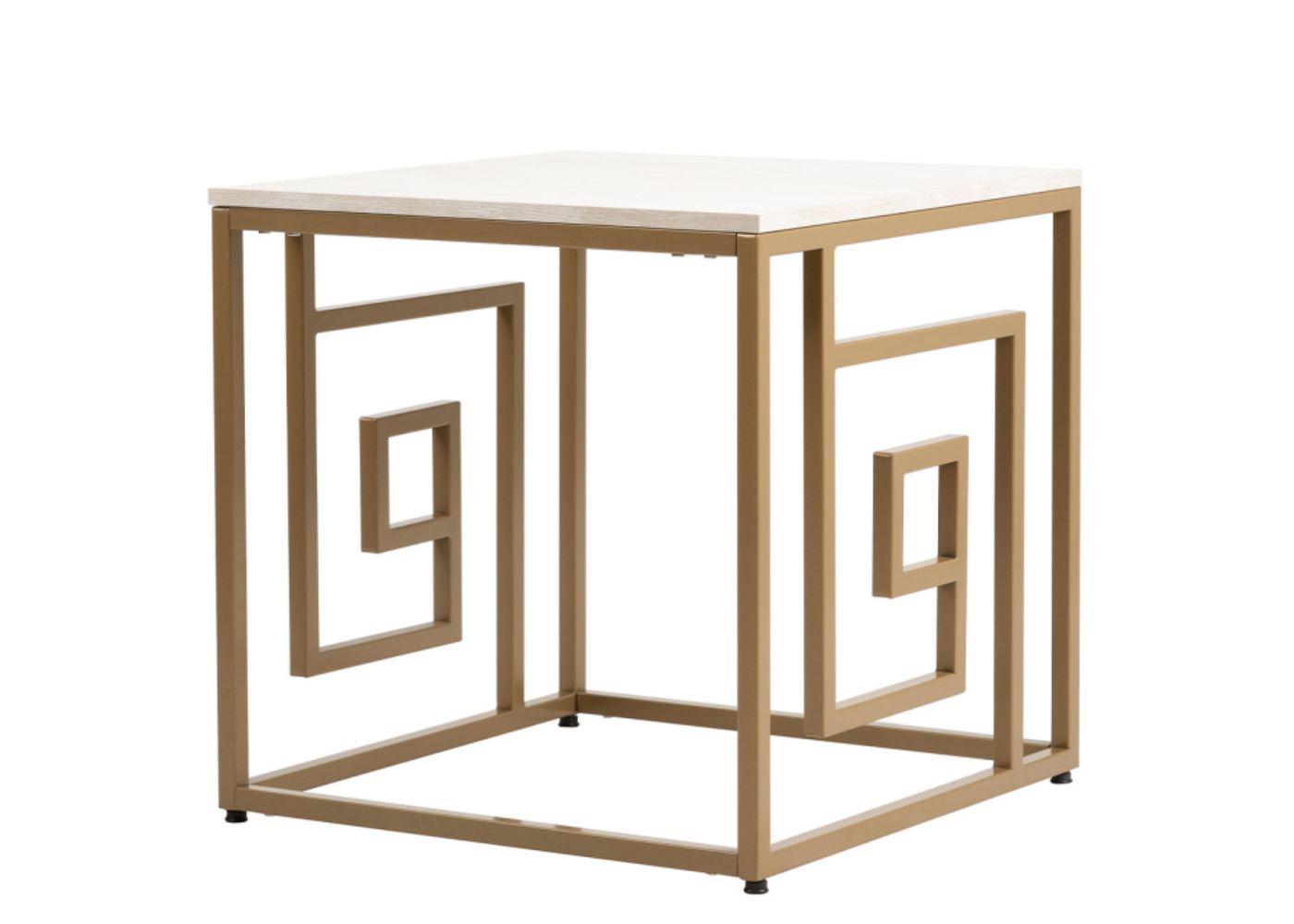 Devon Cream and Gold End Table by CIMC