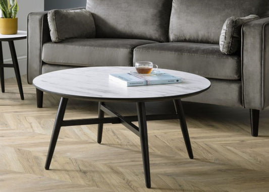 Firenze Marble Effect Coffee Table by Julian Bowen