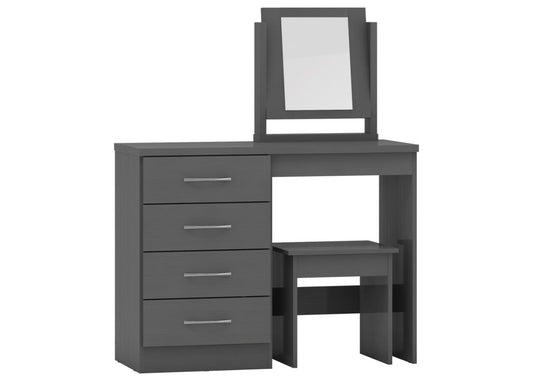 Nevada 3D Effect Grey Dressing Table by Wholesale Beds & Furniture