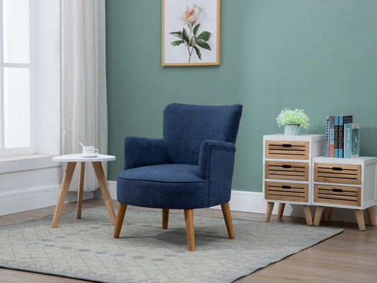 Keira Midnight Blue Armchair by Annaghmore - bedsandsofas.ie