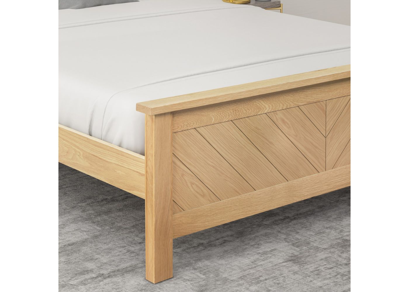 Kenji Oak Bedframe Range by Limelight End