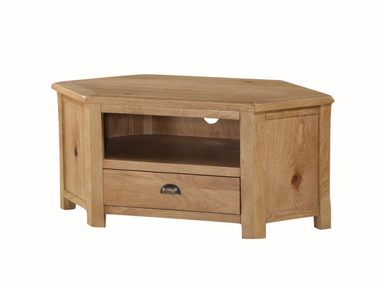 Kilmore Oak Corner TV Unit by Annaghmore