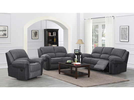 Kingston Grey Fusion Reclining Sofa Range by Annaghmore