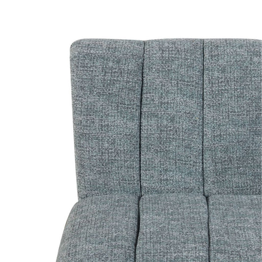 Close up of vertical stitching in shade grey