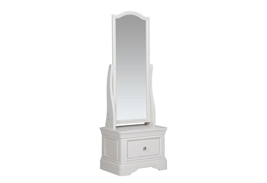 Mabel Cheval Mirror in Bone by Vida Living