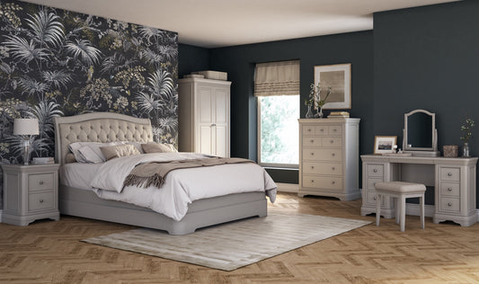 Mabel 4ft6 Bed with Upholstered Headboard by Vida Living 