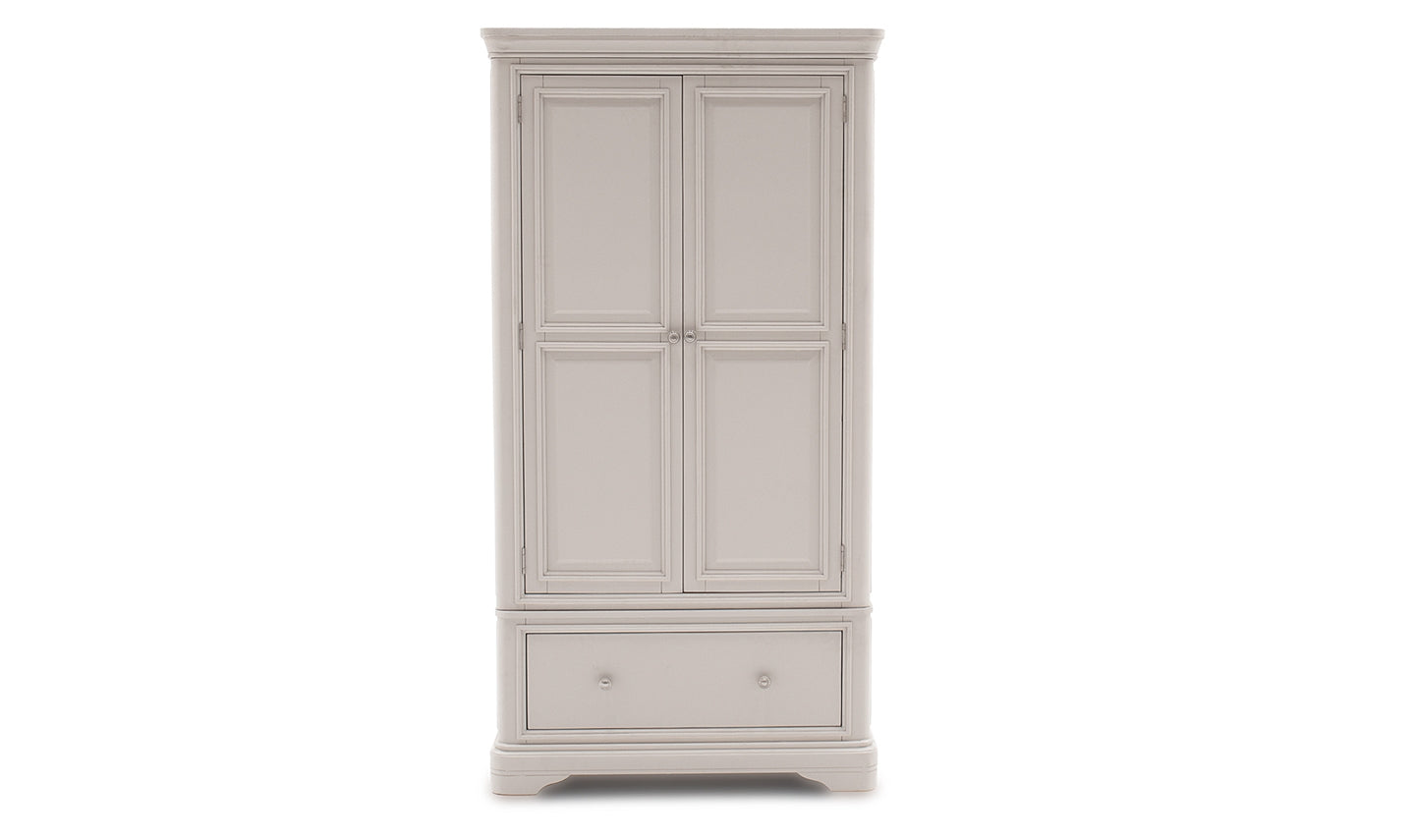 Mabel 2 Door/1 Drawer Wardrobe in Taupe by Vida Living 