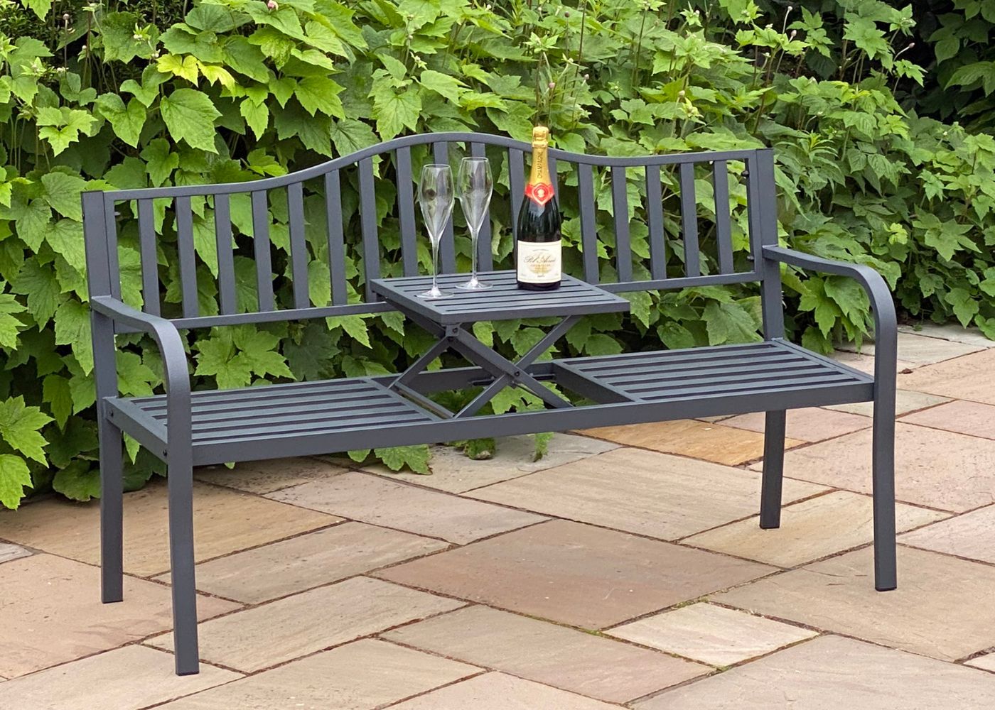 Marseille Tete-A-Tete Garden Bench by Mercers