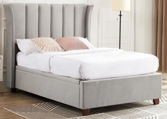 Mia Ottoman Bedframe Range in Light Grey by Balmoral