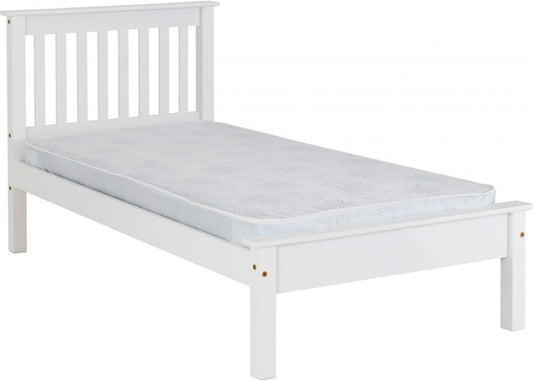 Monaco White Low End Bedframe Range by Wholesale Beds