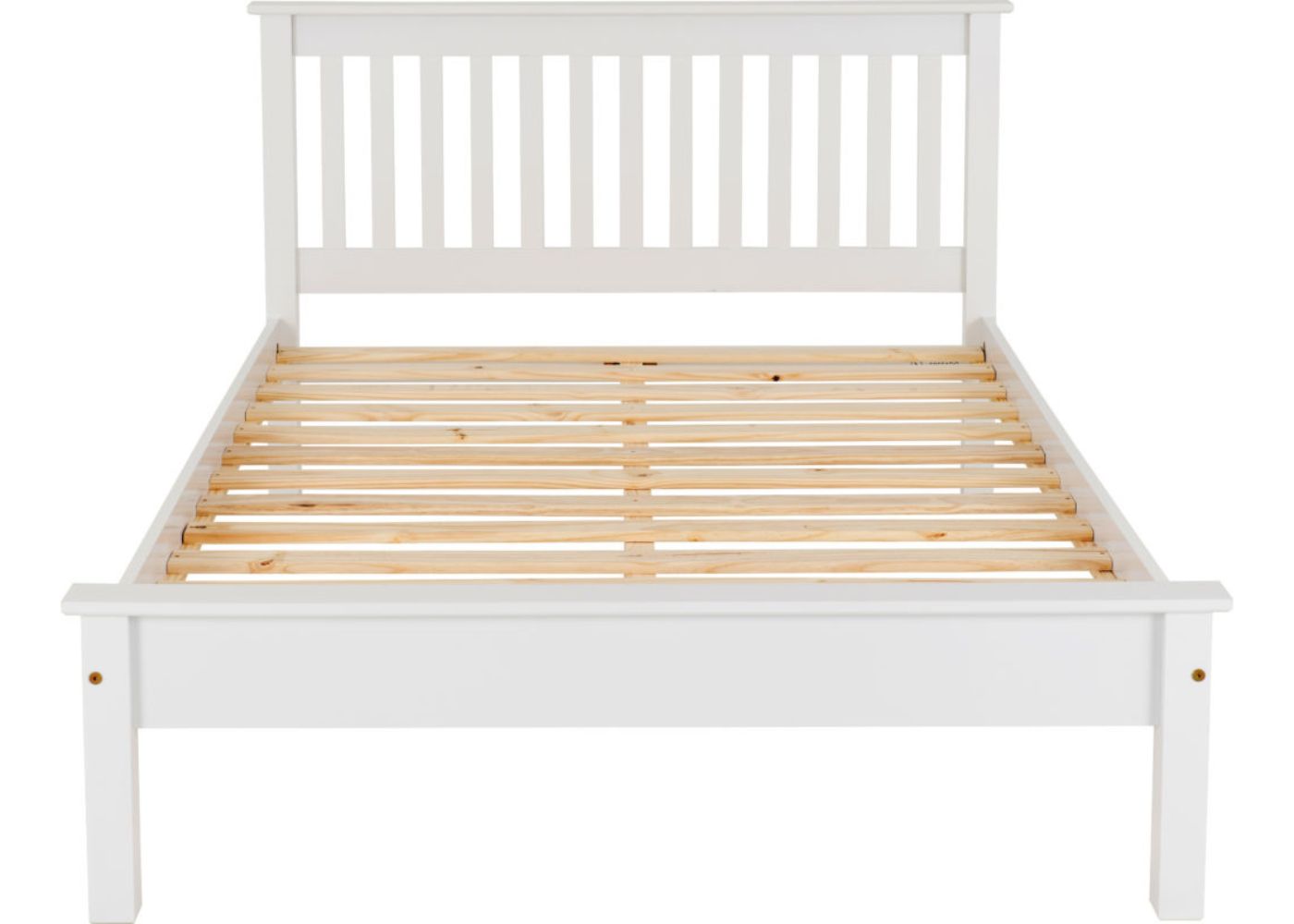 Monaco White Low End Bedframe Range by Wholesale Beds