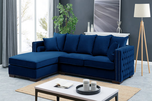 Moscow Blue Left Corner Suite Range by Derrys