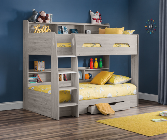 Orion Sonoma Oak Bunk Bed by Julian Bowen Room Image