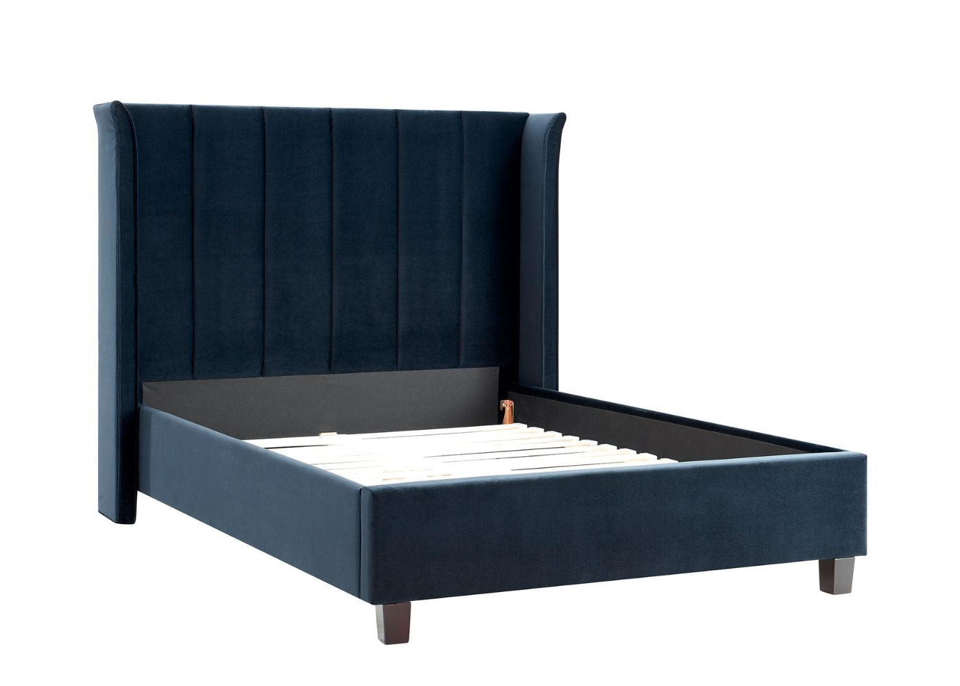 Polaris Navy Blue Bedframe Range by Limelight No Mattress