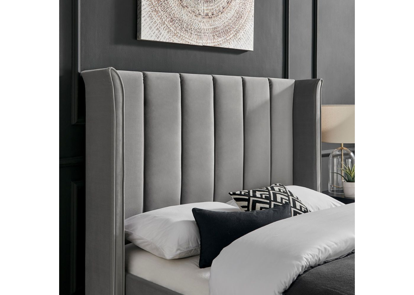 Polaris Silver Bedframe Range by Limelight Head