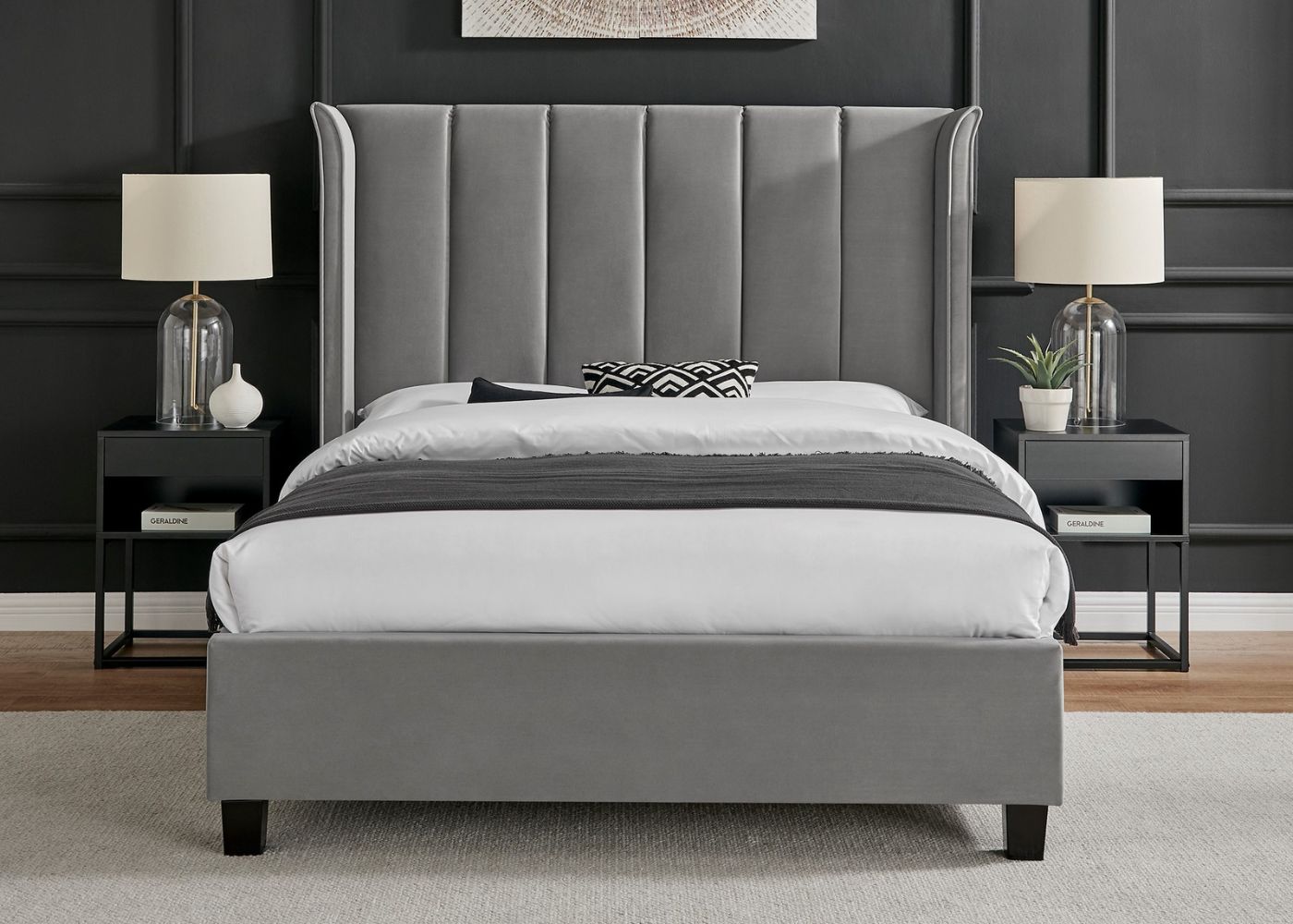 Polaris Silver Bedframe Range by Limelight Room