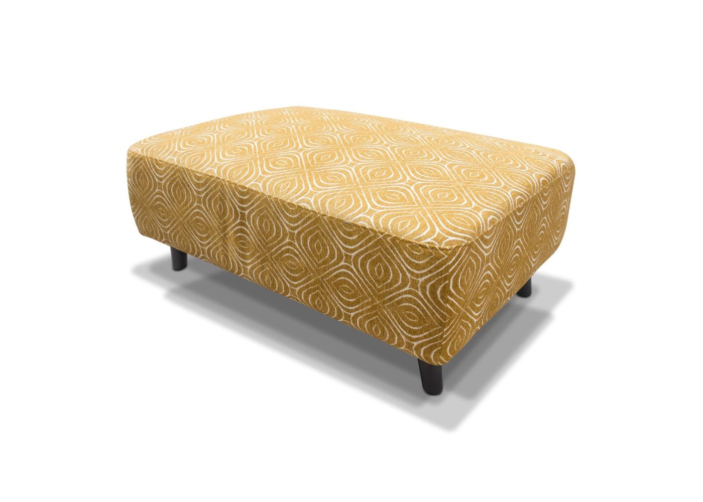 Poppy Footstool Ochre by Sofahouse