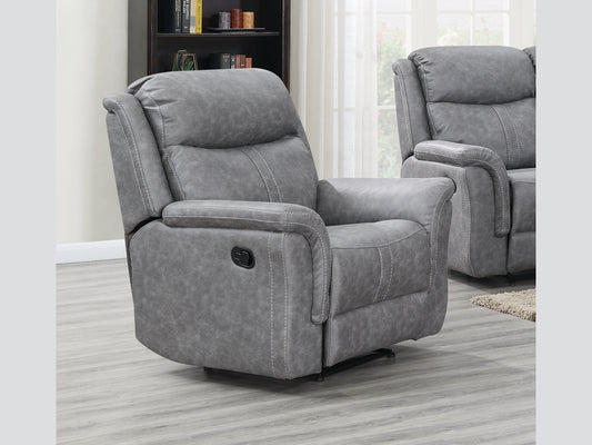 Portland Silver Grey Reclining Sofa Range by Annaghmore