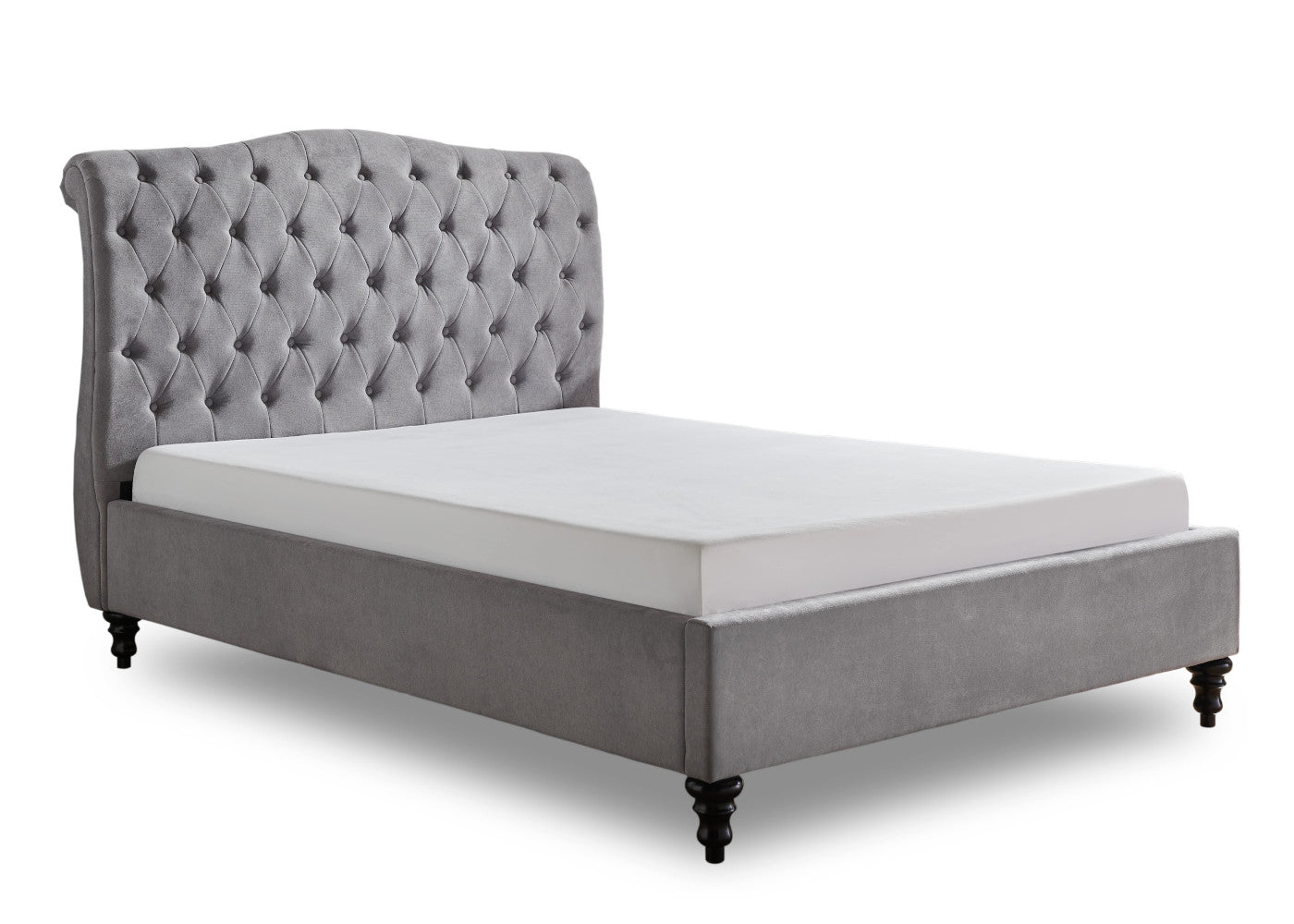 Rosa Light Grey Bedframe Range by Limelight