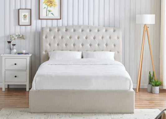 Rosa Natural Ottoman Storage Bed