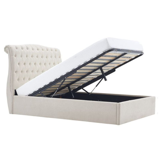 Rosa Natural Ottoman Bed Frame