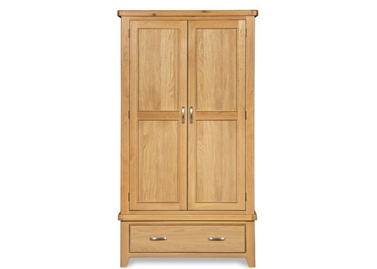 Sligo Oak 2-Door Wardrobe by Honey B