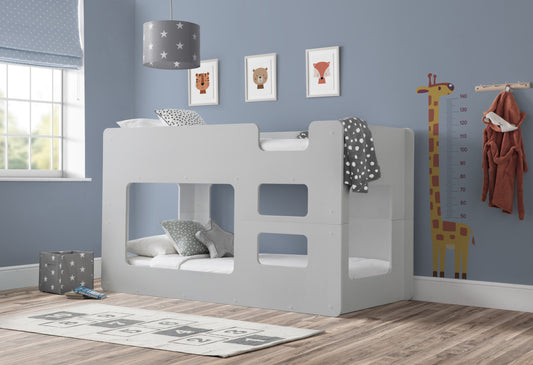 Solar Pod Bunk Bed in Dove Grey by Julian Bowen