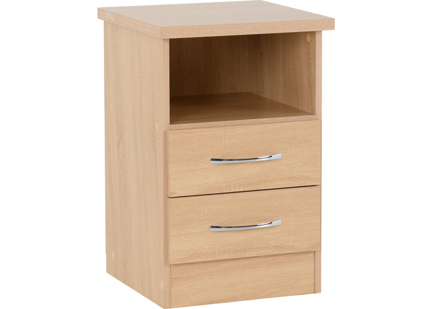 Nevada Sonoma Oak Effect 2-Drawer Bedside by Wholesale Beds & Furniture