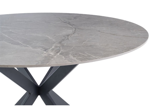 Taranto Grey 1.2m Round Dining Table