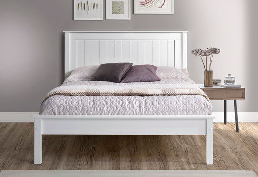 Taurus White Bedframe with Low Footend Range by Limelight