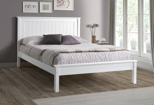 Taurus White Bedframe with Low Footend Range by Limelight