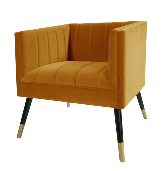 Jackson Mustard Tub Chair by Derrys - bedsandsofas.ie